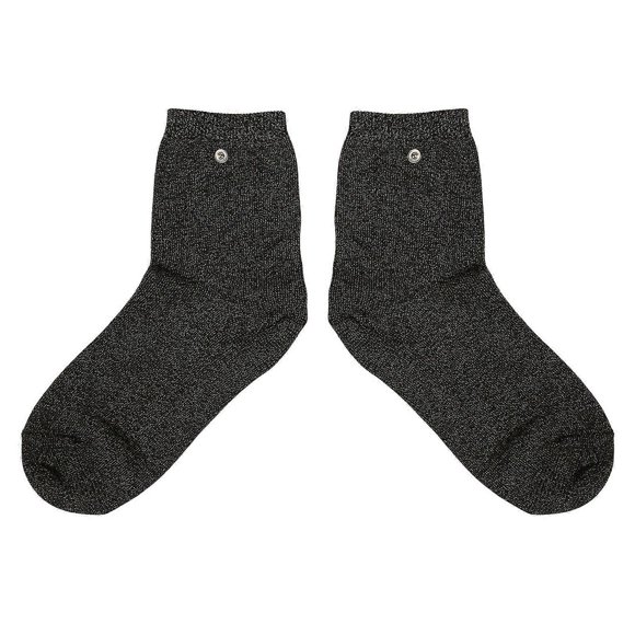 1 Pair Silver Fiber Electrode Socks Conductive Pulse Stretchable Socks for Foot Massage