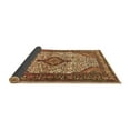 thumbnail image 2 of Ahgly Company Indoor Round Medallion Brown Traditional Area Rugs, 3' Round, 2 of 4