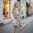 thumbnail image 7 of FORMRS Women Crossbody Purse with Chain Strap Vegan Leather Shoulder Handbag, Blue Hydrangeas Pattern, 7 of 7