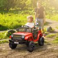 thumbnail image 2 of Qaba Camion-Auto pour Tout-Petits 12 V, Voiture Électrique RC pour Enfants, Cadeau pour Garçons et Filles, Rouge, 2 of 10