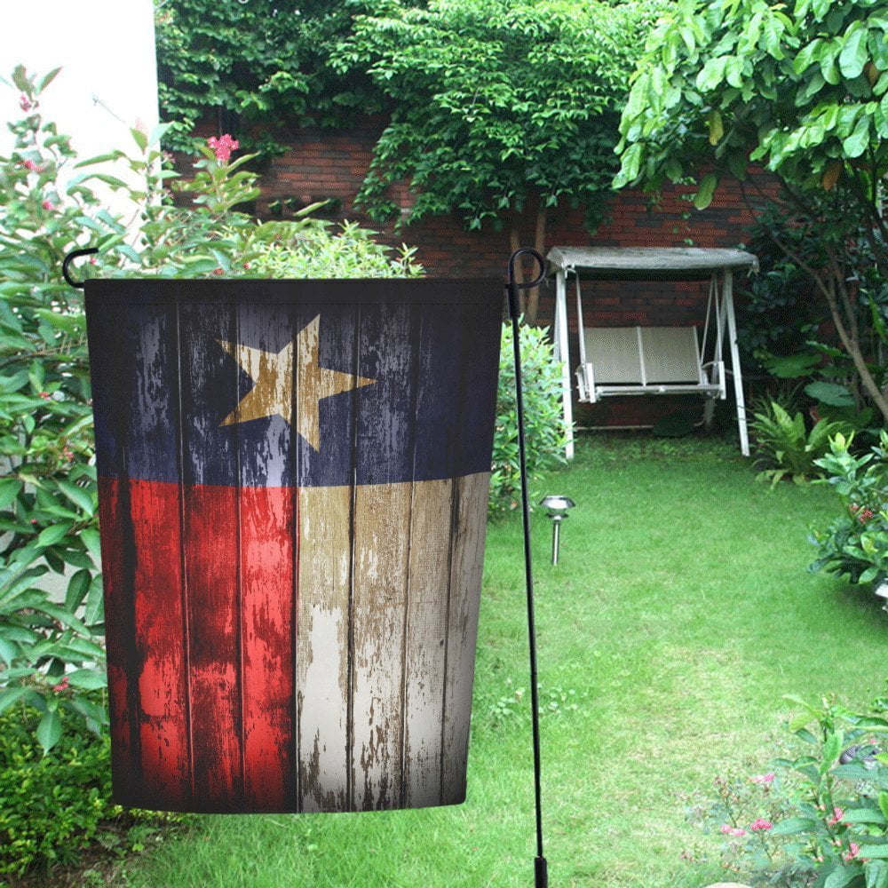 MYPOP Closeup of Texas Flag Decor Garden Flag