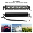 thumbnail image 3 of Luz 7 Pulgadas 18W 6LED 6000K Luz De Trabajo Blanca IP67 Lámpara Ultradelgada Barra Raya Para Barcos Todoterreno Auto, 3 of 7