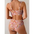 thumbnail image 3 of SHEWIN Womens Swimsuits U-Wire Cutout 2 Piece Bikini Set High Waisted Floral Print Summer Beach Swim Bathing Suits, 3 of 7