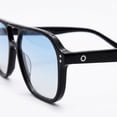 thumbnail image 4 of OPULIZE LUX Blue Light Glasses - Gaming & Computer Eyewear for Women Men - UV & Eyestrain Protection - Classic Aviator Style Glasses - Gradient Blue Lenses, Black Frame - Pack of 1, 4 of 8