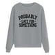 thumbnail image 1 of Gibobby Sudadera oversize mujer Sudaderas de moda de gran tamaño para mujer con cuello alto manga larga trajes de otoño 2023(Gris,M), 1 of 5