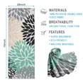 thumbnail image 2 of Green Floral and Petal Pattern Hot Yoga Mat Towel Non Slip for Hot Yoga - Quick-Drying Yoga Mat Cover with 4 Corner Pockets with Travel Bag - Hot Yoga Towel Non Slip 70"x26", 2 of 6