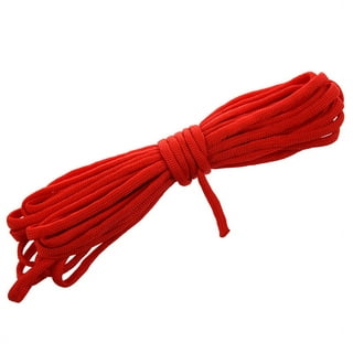 Nogis 3 Pcs Soft Silk Rope, 32 Feet/10M 8 mm Multipurpose Nylon Braided Twisted Rope, Durable Thick Rope Skin Friendly Smooth Rope Protecting Ending