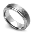 thumbnail image 2 of Men Women Tungsten Carbide Wedding Band Ring 7mm Comfort Fit Laser Engraved Celtic Design Tungsten Ring, 2 of 3
