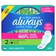 thumbnail image 2 of Always Ultra delgado, tamaño 2, súper almohadillas con alas, sin perfume, 58 unidades, 2 of 9