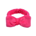 thumbnail image 2 of VJGBEGW Spa Headband for Washing Face Microfiber Makeup Headbands for Women Bow Shower Hair Band Hot Pink, 2 of 3