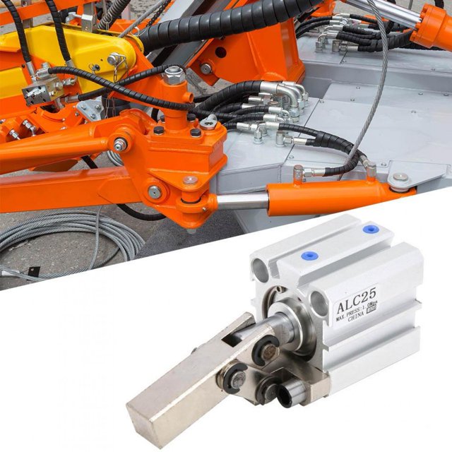 Peahefy Air Cylinder, Clamp Arm Lever Pneumatic Cylinder, High Precision For Home Use