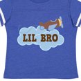 thumbnail image 4 of Inktastic Lil Bro Airplane Boys Pilot Brother Boys Toddler T-Shirt, 4 of 5
