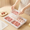 thumbnail image 4 of Refrigerator Storage Box with Lid Kitchen Food Grade PP Meat Compartment Sealed Box Freezing Special Frozen Meat Preservation Box, 4 of 5
