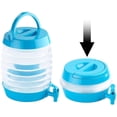 thumbnail image 2 of Dispensador de agua: Bidón plegable, pico, soporte, 5,5 litros, azul/transparente (botellas de agua plegables), 2 of 4