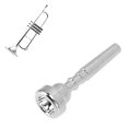 thumbnail image 4 of Trumpet Mouthpiece, Durable Stable Performance Replacement Trumpet Mouth Accurate Polishing  For Musical Instrument For Beginners Professionals Silver, 4 of 8