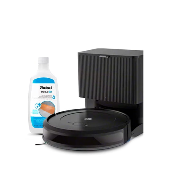 Robot Aspiradora y Trapeador iRobot Roomba Combo Essential “Y+” con Conexión Wi-Fi y Estación de Limpieza Automática, Con Solución de Limpieza para Pisos Duros Braava jet