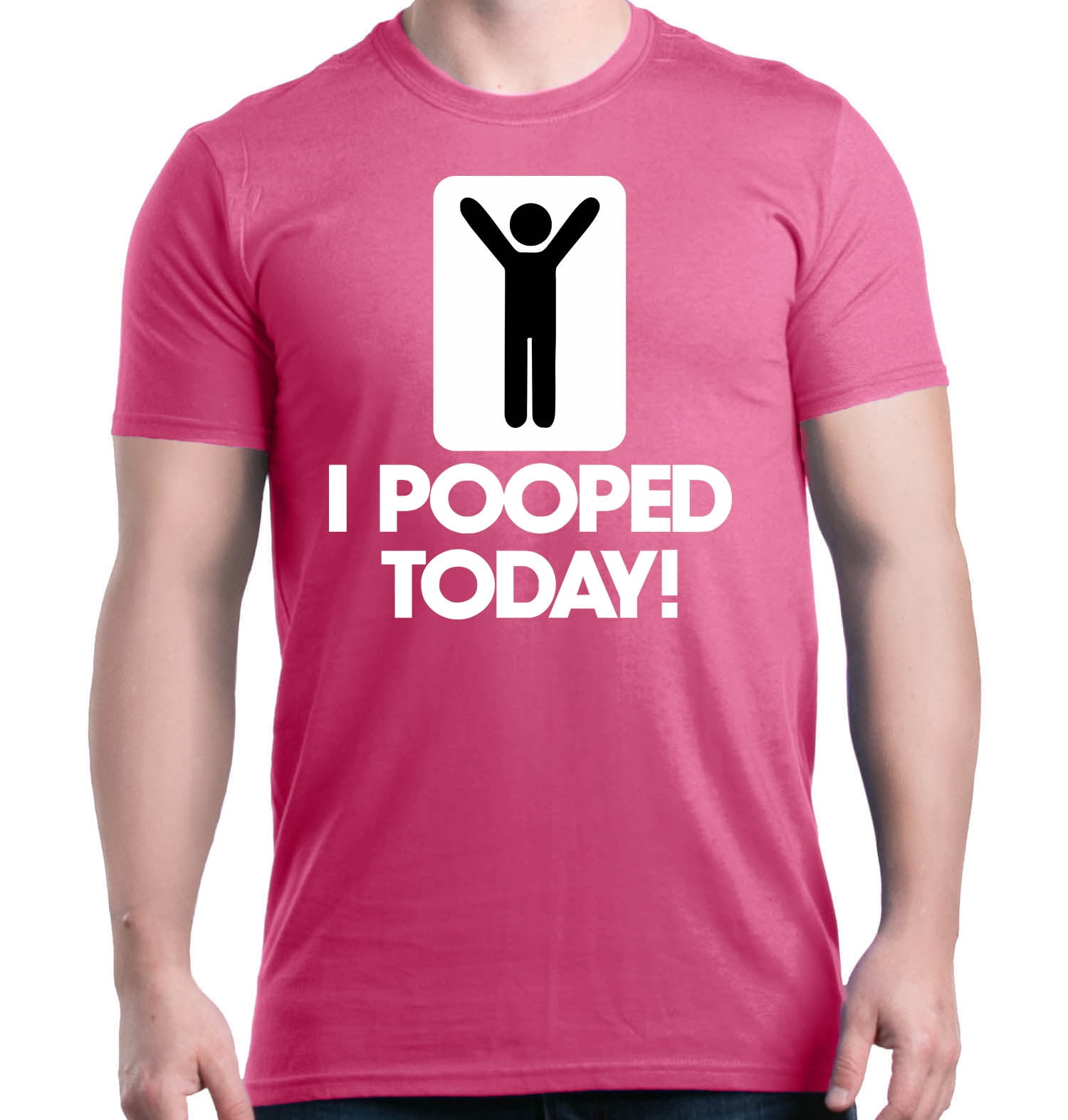 I POOPED TODAY Funny college T-shirt silly Gag Gift Long Sleeve Tee 