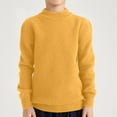 thumbnail image 2 of Atogsazn Children's Boys Cotton Sweater Kids Fleece Long Sleeve Pullover Tops Winter Thick Warm Clothes 10-12 Years Yellow, 2 of 8
