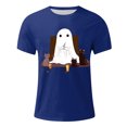 thumbnail image 4 of Blusas y camisas de manga corta y cuello redondo para hombre. Blusas/camisetas de manga corta con cuello redondo y estampado de Halloween para hombre. Blusa para hombre., 4 of 4