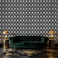 thumbnail image 6 of Baroque Peel and Stick Wallpaper Royal Baroque Inspired Navy Gold Floral vintage Wall Mural 23.6in x 9.8ft Self Adhesive Removable Wall Paper Renter Friendly Wallpaper for Bedroom Men, 6 of 8
