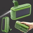 thumbnail image 1 of Cargador solar portátil con manivela amousa, 8000 mAh, 3 modos de potencia, 1 of 5