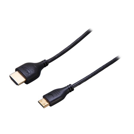 UPC: 0065030842624 | StarTech.com HDMIACMM3S 3 ft. Black Slim High Speed HDMI® Cable with Ethernet Male to Male