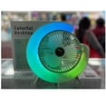 thumbnail image 4 of 7 Colores 3 De Velocidad Recargable Lámpara Mini Ventilador Estructura Verde Aspas Blanco Diámetro 6 Material De Las Aspas Plástico, 4 of 6
