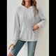 thumbnail image 5 of Sudadera Informal con Capucha y Bolsillo Frontal de Larga con Cordón para Mujer Gris XL, 5 of 10