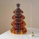 thumbnail image 1 of Christmas decorations origami Christmas tree desktop ornaments red mini Christmas tree holiday dress up photo props dazzling Venus tree, 1 of 3