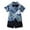 Navy, variant on Herrnalise Toddler Baby Boys Summer Print Shirt Outfits Clothes Short Sleeve Button Down Tops + Shorts Set