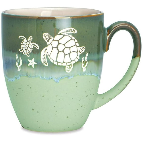 Cape Shore Freeport Coffee Tea Mug Cup, Turtle Gifts for Birthday Christmas, 18 Oz