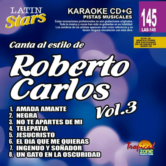 Karaoke Latin Stars 145 Roberto Carlos Vol. 3