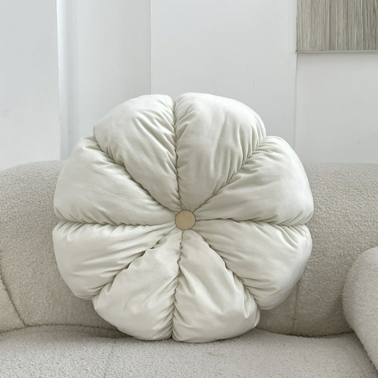 Large Chair Cushion Round Velvet Floor Cushion Pillow Waist Sofa Decoration