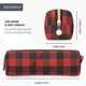 thumbnail image 3 of Easygdp Red Black Plaid para Estuche de Lápices de Cuero, Estuche de Papelería de Cuero, Estuche de Gran Capacidad con Cremallera, 3 of 7