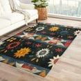 thumbnail image 2 of Boho Rug, Southwestern Area Rug 4x5, Ethnic Tribal Rugs for Bedroom, Rugs Low Pile Washable Stain Resistant Easy Clean for Dining Room, Living Room Soft Carpet Decor Xsu&-67, 2 of 7