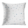 thumbnail image 1 of BOSDECO Blue Pattern Small Triangles on Gray Brown Point Confetti Random Kids Polka Pillow Case Pillow Cover 18x18 inch, 1 of 1