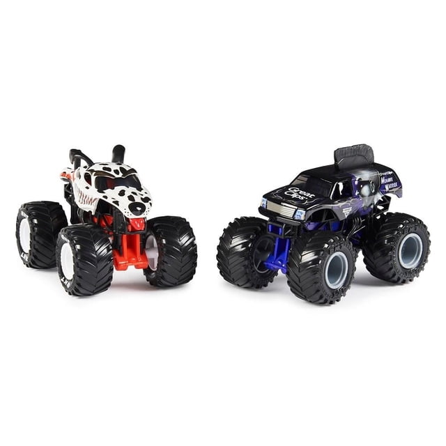 Vehículo Spin Master Monster Jam 1:64 Mutt Dalmatian Vs Mohawk Warrior