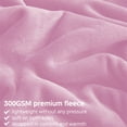 thumbnail image 4 of Fleece Throw Blanket for Couch & Bed, Soft Fuzzy Plush Twin XL Size Pink Blanket, Luxury Flannel Lap Blanket, Super Cozy and Comfy for All Seasons, 71" x 80", 4 of 5