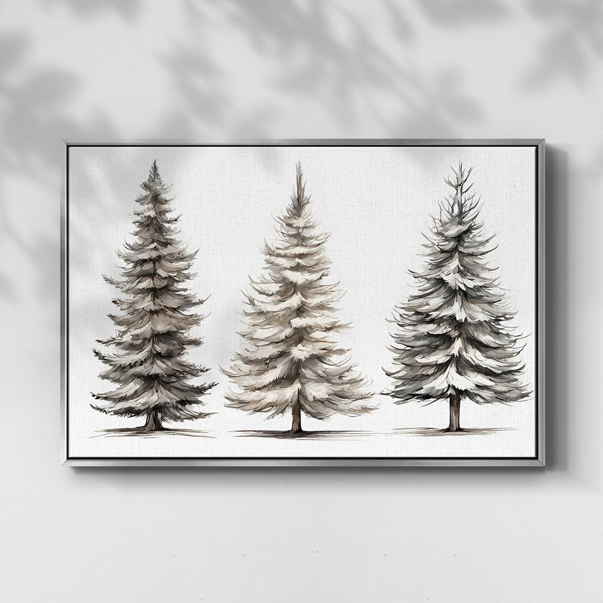 Vintage Landscape-CXCIV By Wexford Home Framed in Silver Wood Gallery Wrapped Canvas 27 in. x 41 in.