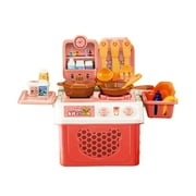 Pretend Play Toys,Pretend Play Sets,Christmas Pretend Play Toys,Children's Play Kitchen Toy Set Simulation Induction Cooker Cooking Utensils Kitchen Utensils Cooking Table Boys and Girls' Toys