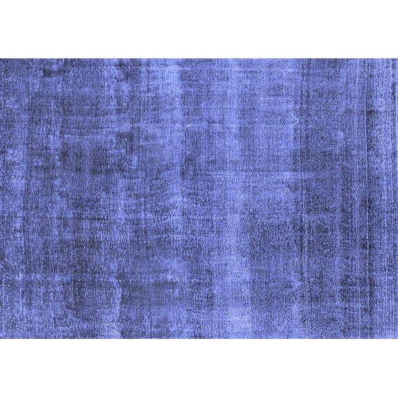 Ahgly Company Machine Washable Indoor Rectangle Oriental Blue Industrial Area Rugs, 8' x 12'