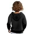 thumbnail image 6 of Fshinging Boys Girls Balaclava Hoodies Sweatshirts Kids Solid Color Half Zip Pullover With Pocket Thumb Hole Long Sleeve Outdoor Fall Winter Clothes, 6 of 9