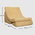 thumbnail image 3 of Dundy Sillón Infantil Moon | Puff Montessori Convertible | Espuma Certificada | Ideal para Juego y Lectura | Diseño Neutro, Fundas Lavables. (Amarillo), 3 of 3