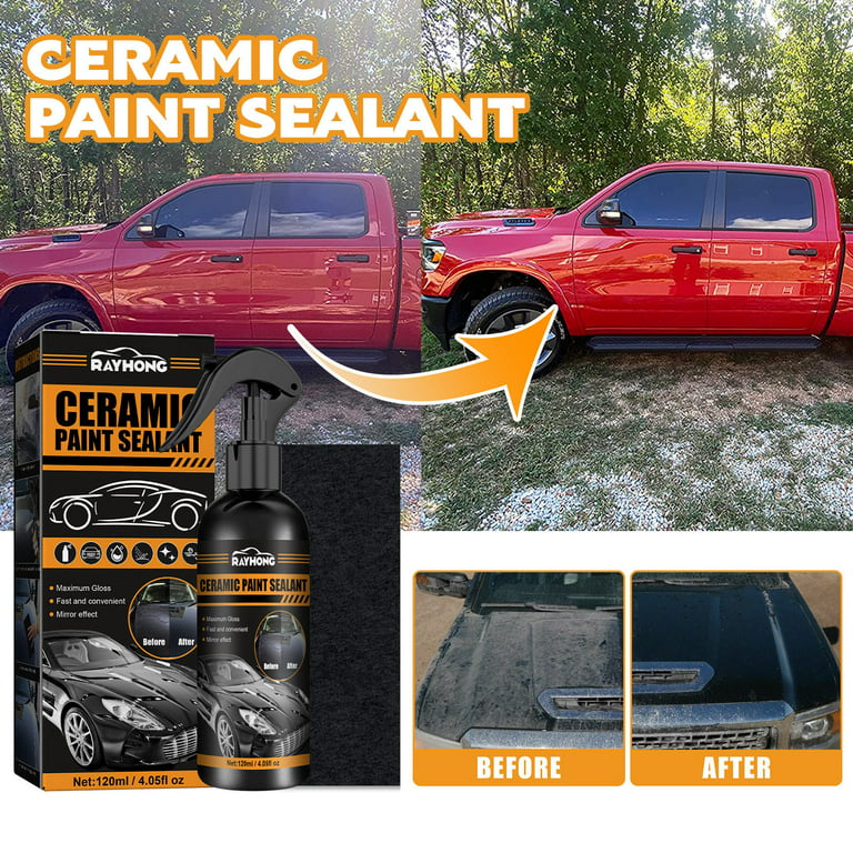 Rapid Ceramic Coating for Cars, Nano Ceramic Paint Sealant Polish Spray,  Durable Shine and Protection Against Scratches High Temperature Repair  Spray,Ultra High Gloss & Shine ,120ML 