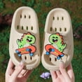 thumbnail image 2 of Staki Toddler Sandals Kids Slide Sandals Toddler Slippers Boys Non-slip Summer Casual Beach Water Shoes for Indoor & Outdoor(Khaki,2 Big Kid), 2 of 7