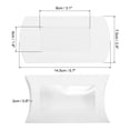 thumbnail image 2 of Unique Bargains Pillow Boxes, 50Pcs Wedding Gift Boxes 5.7 x 2.9 Inch for Wedding White, 2 of 5