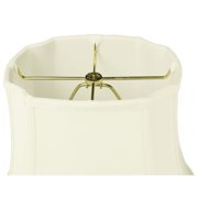 Home Concept 7x12x12 French Oval Piped Egg Shell Lampshade