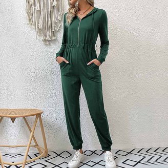 YonYeHong Women's 2-Piece Suit Set - Long Sleeve Crop Blazer & High Waist Pants, Loose Fit