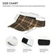 thumbnail image 3 of Balery khaki coffee plaid Gorra deportiva con visera ajustable para mujer y hombre (talla única), 3 of 7