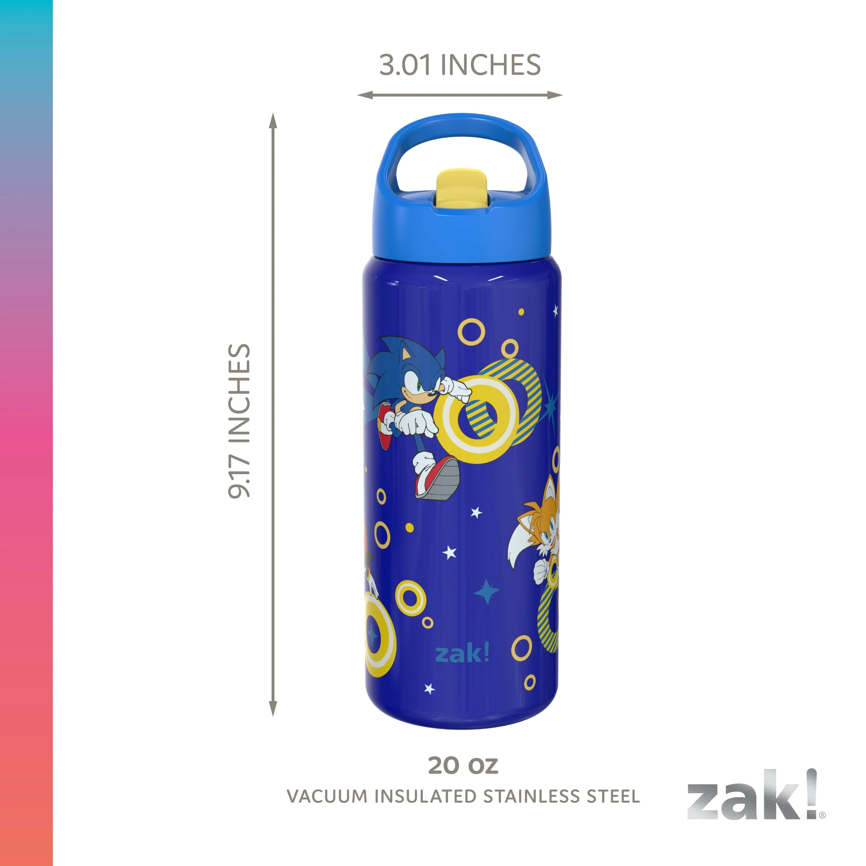 Zak Designs 20oz Sonic Siply Stainless Steel Clutch
